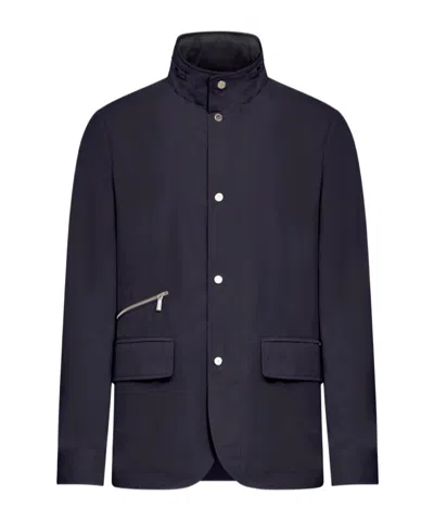 Moorer Long Sleeve Casual Jacket In Black