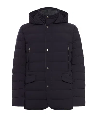 MOORER QUILTED HOODED DOWN JACKET