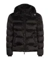 Moorer Hooded Quilted Down Jackets With Side Pockets In Brown