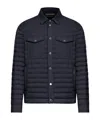 Moorer Bersan S3 Collared Quilted Jacket Pockets In Black