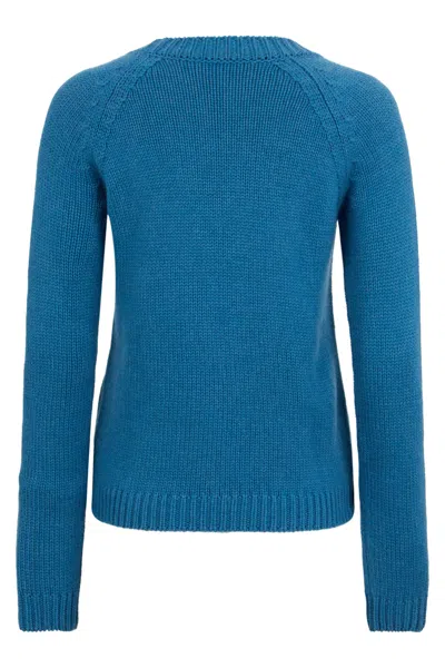 Moorer Long Sleeve Crew-neck Sweater In Blue