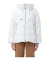 Moorer Long Sleeve Down Jacket In White