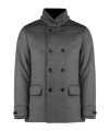 Moorer Long Sleeve Down Jacket In Gray