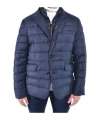 Moorer Long Sleeve Down Jacket In Blue