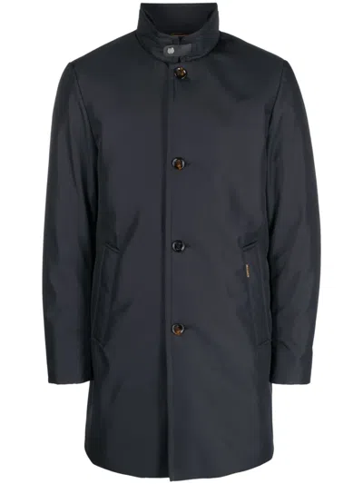 Moorer Long-sleeve Feather-down Coat In Blue