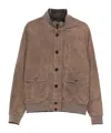 Moorer Button-fastening Flap-pocket Jacket In Brown