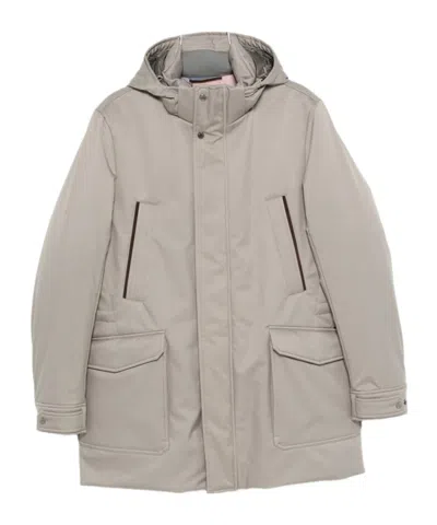 Moorer Long Sleeve Jacket In Gray