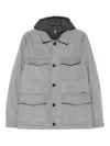 Moorer Long Sleeve Jacket In Gray