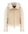 Moorer Long Sleeve Jacket In Neutral