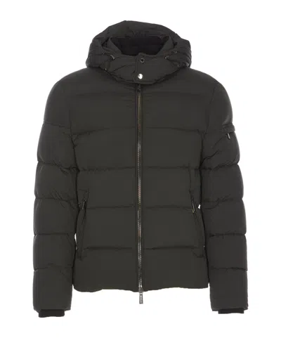 Moorer Long Sleeve Padded Jacket In Black