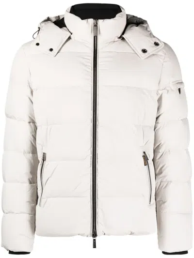 Moorer Long Sleeve Padded Jacket In Neutrals