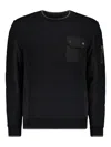 Moorer Long-sleeve Pocket Sweater In Black