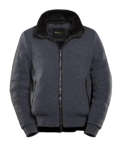 MOORER LONG-SLEEVED BOMBER JACKET