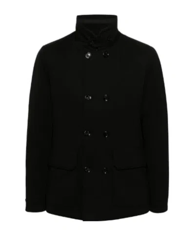 Moorer Layered-detail Padded Jacket In Black