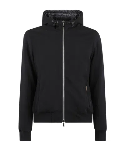 Moorer Long-sleeved Casual Jacket In Black