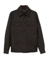 Moorer Long-sleeved Casual Jacket In Brown