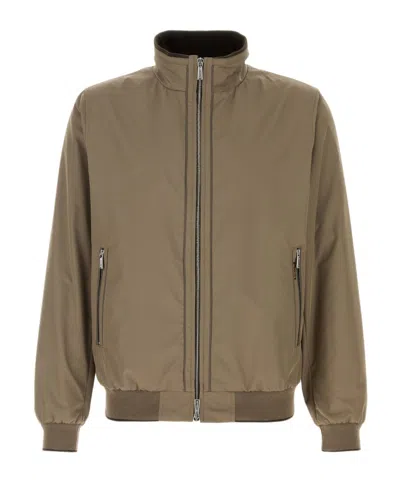 Moorer Long-sleeved Casual Jacket In Brown