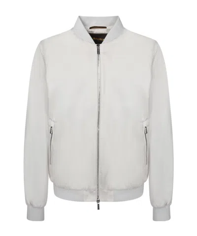 Moorer Long-sleeved Casual Jacket In White