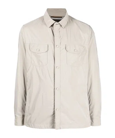 Moorer Long-sleeved Casual Jacket In Beige
