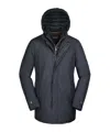 Moorer Long-sleeved Coat In Black