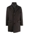 Moorer Long-sleeved Coat In Black