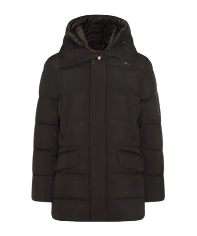 Moorer Long-sleeved Cotton Clothes In Black