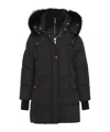 Moorer Black Wool Down Jacket In Black