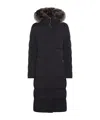 Moorer Dark Blue Puffer Zagara-kn Down Jacket In Black