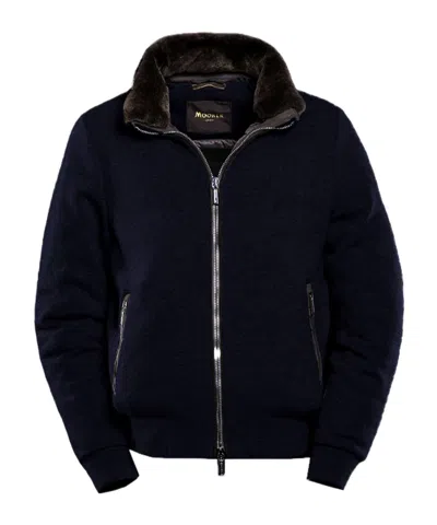 Moorer Long-sleeved Cotton Clothes In Black