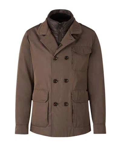 Moorer Long-sleeved Cotton Clothes In Brown