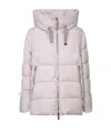 Moorer Puffer Jacket With Elegant Hood And Premium Insulation In White