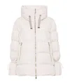 Moorer Puffer Jacket With Elegant Hood And Premium Insulation In White