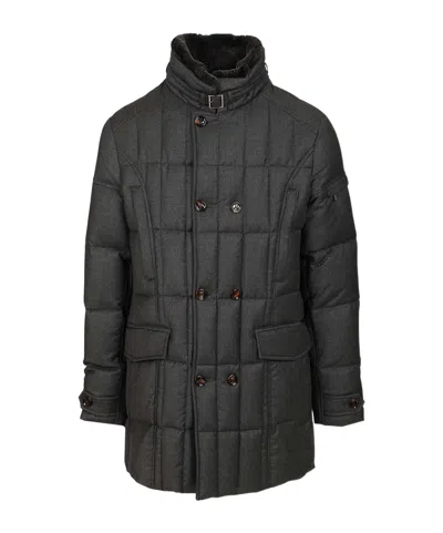 MOORER QUILTED DOUBLE-BREASTED JACKET