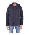 Moorer Long-sleeved Cotton Jacket In Black