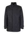 Moorer High Neck Padded Jacket With Cuff Straps In Black