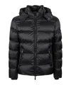 Moorer Long-sleeved Cotton Jacket In Black