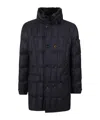 Moorer Long-sleeved Cotton Jacket In Black