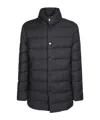 Moorer Long-sleeved Cotton Jacket In Black