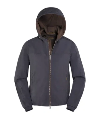 Moorer Long-sleeved Double-sided Casual Jacket In Black