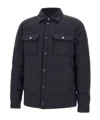 Moorer Overshirt With Quilted Design And Front Pockets