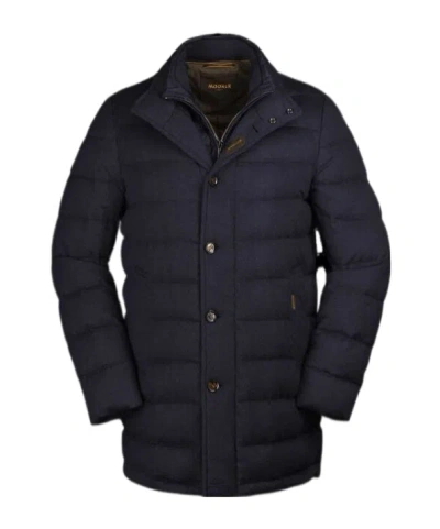 Moorer Long-sleeved Down Jacket In Black