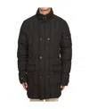 Moorer Long-sleeved Down Jacket In Black
