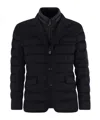 Moorer Long-sleeved Down Jacket In Black