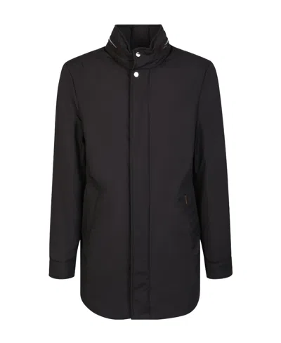 Moorer Long-sleeved Down Jacket In Black