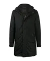 Moorer Padded Hooded Parka In Black