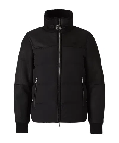 Moorer Long-sleeved Down Jacket In Black