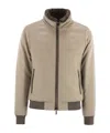 Moorer Long-sleeved Down Jacket In Brown