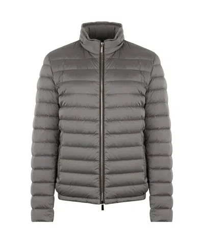 Moorer Long-sleeved Down Jacket In Gray