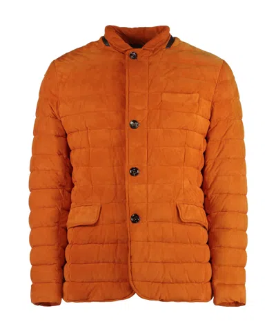MOORER ZAVYER LEATHER PADDED JACKET