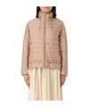 Moorer Danielle Down Jacket In Nylon Blend In Pink